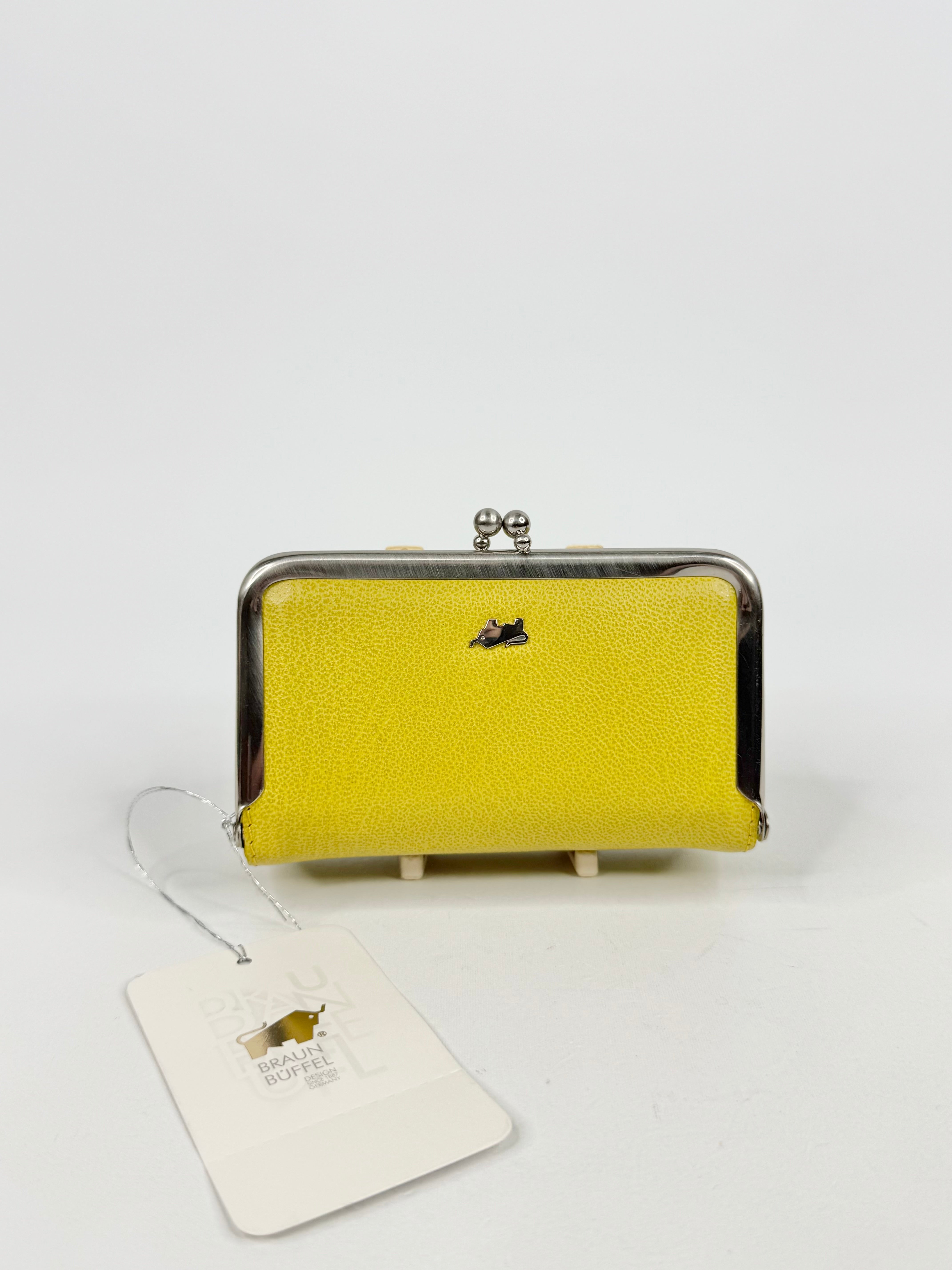 Braun Buffel Lime Green Purse NWT