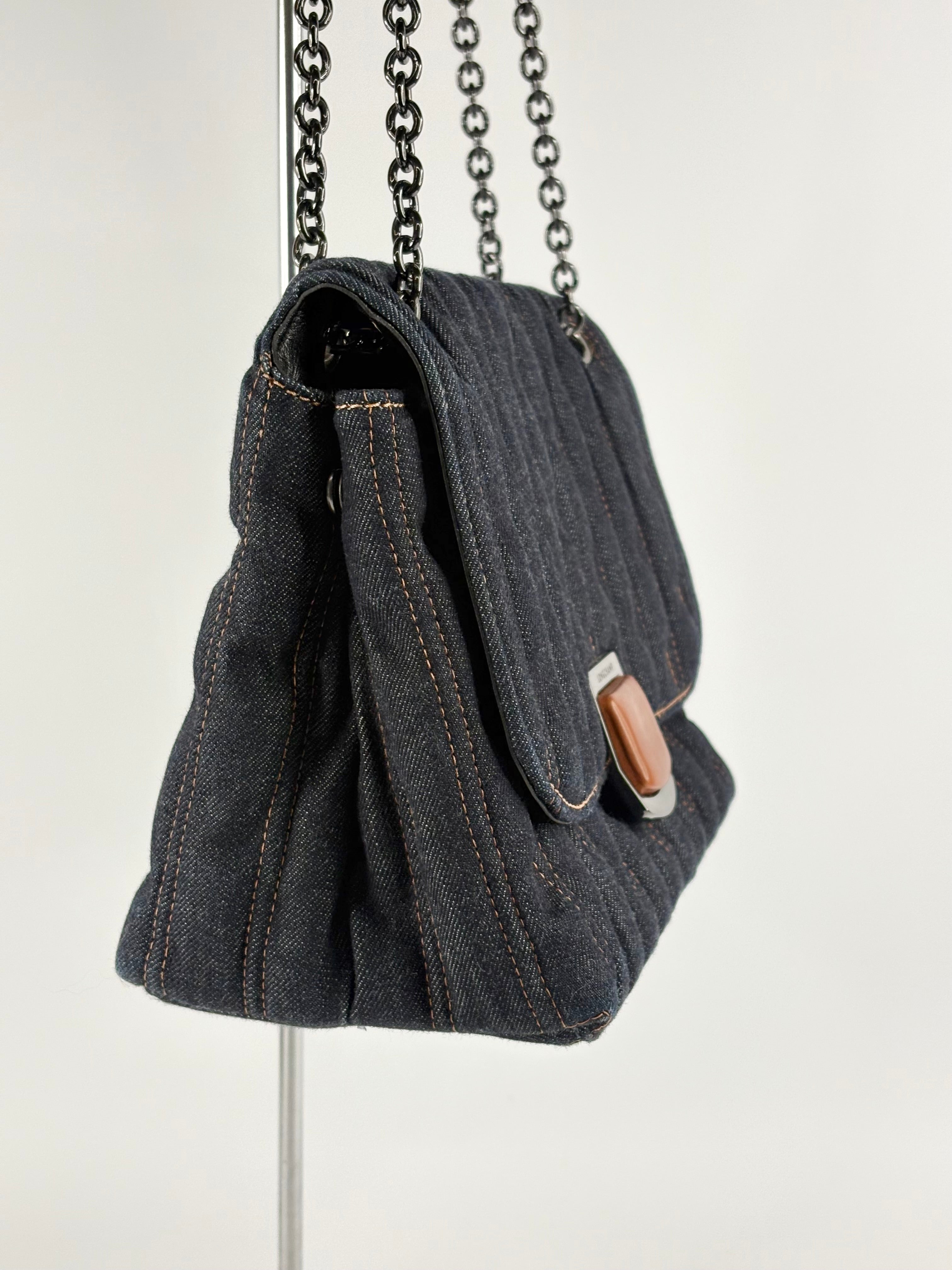 Longchamp Denim 'Brioche' Crossbody Bag