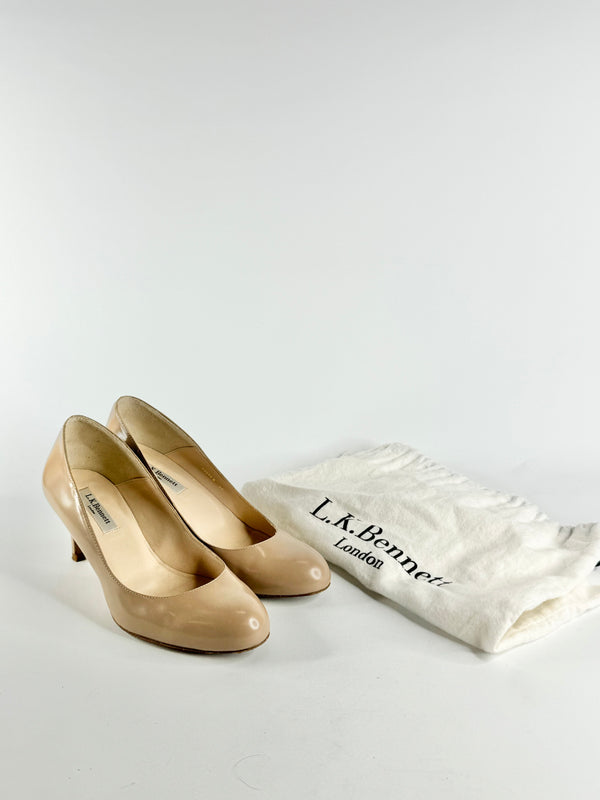 L.K. Bennet Smooth Beige Pumps - EU37.5