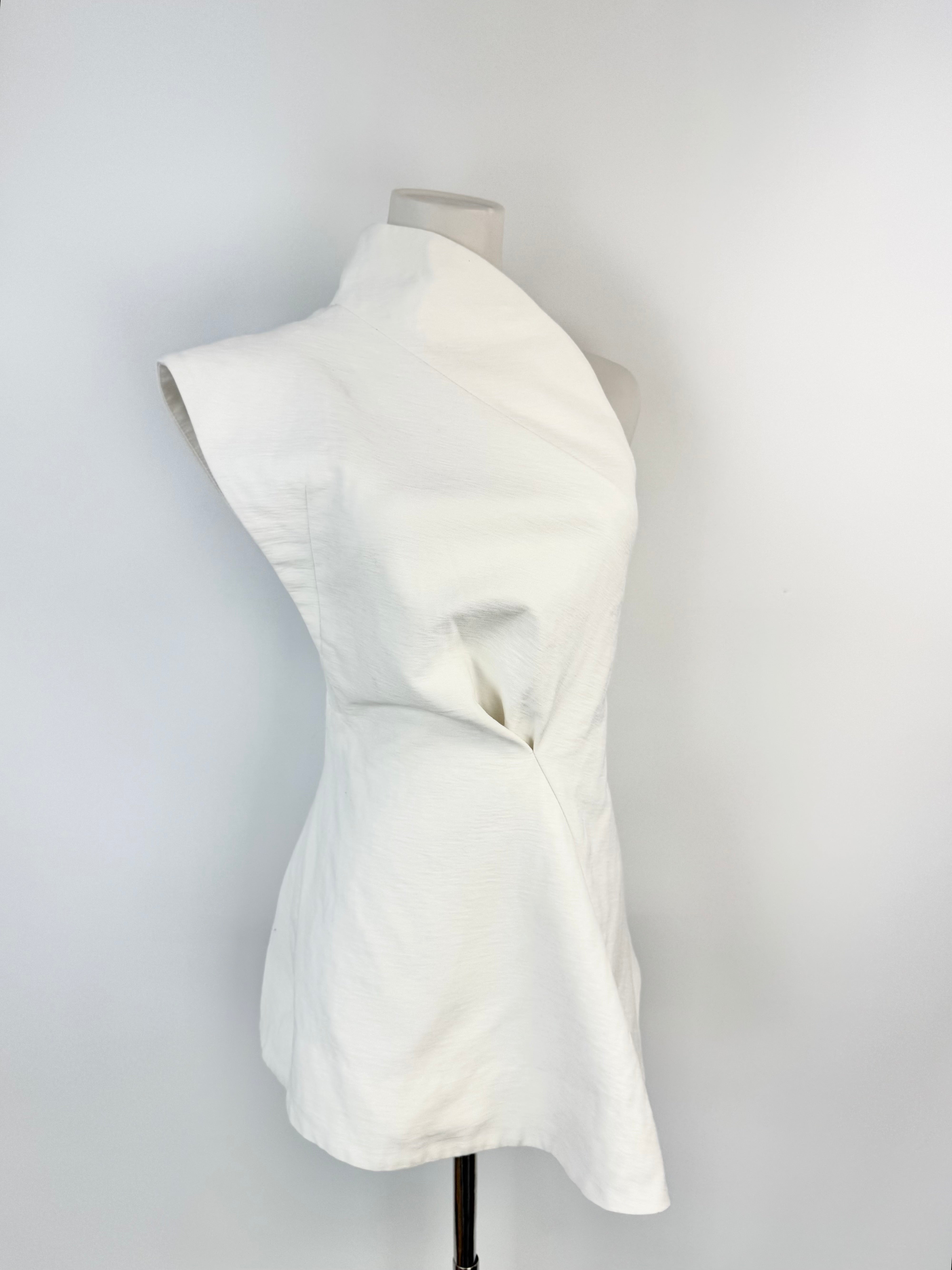 Alcer White Off Shoulder Mini Dress - AU8
