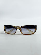 Vintage 90s Gucci 2455/S Green Sunglasses