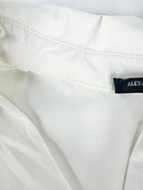Alexander McQueen White Cotton Tiered Blouse - AU10/12