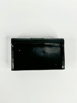 Oroton Sleek Black Leather Key Case