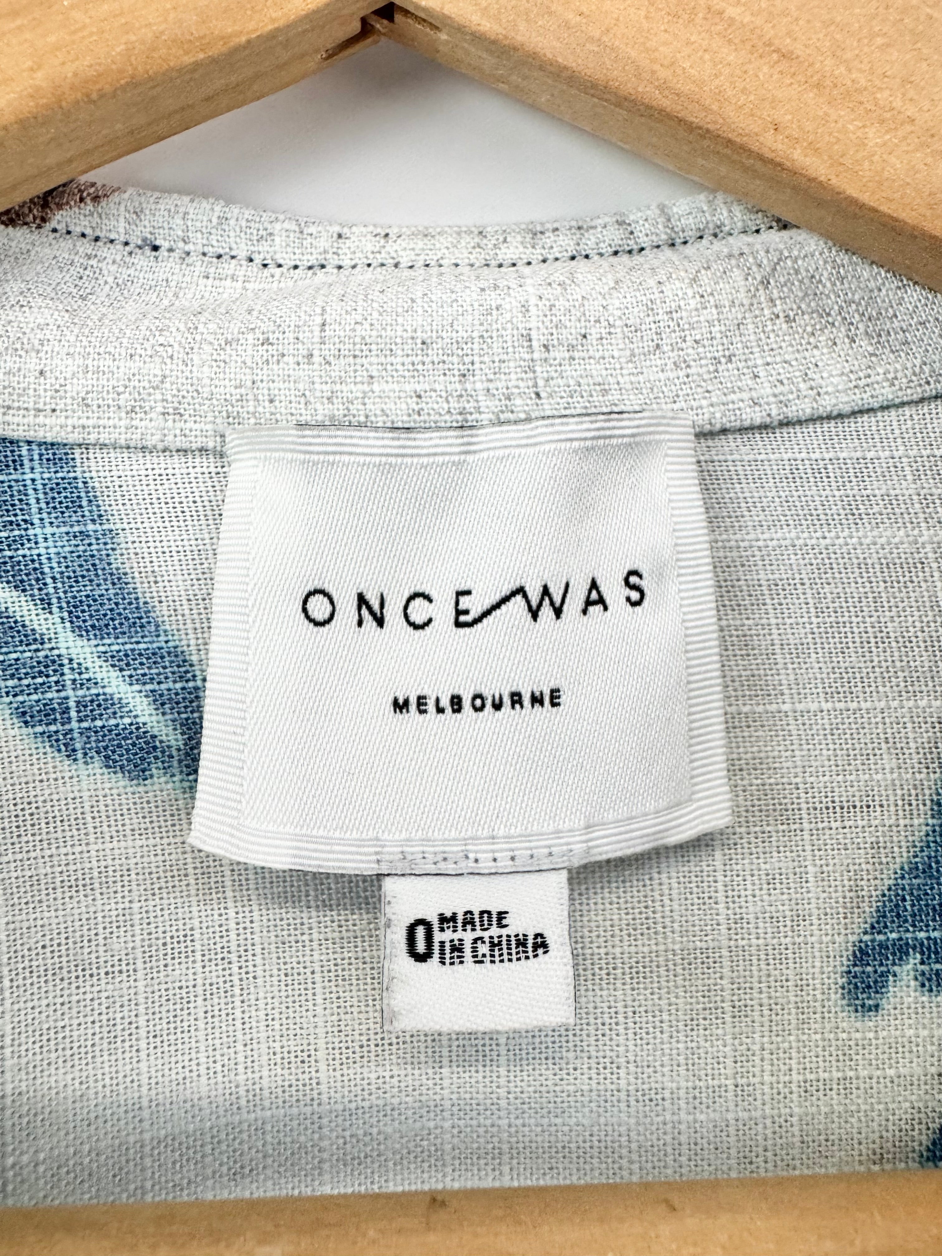 Once Was White, Purple & Blue Patterned Midi Dress - AU8