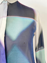 Paul Smith Sheer Colourful Blouse - AU10/12