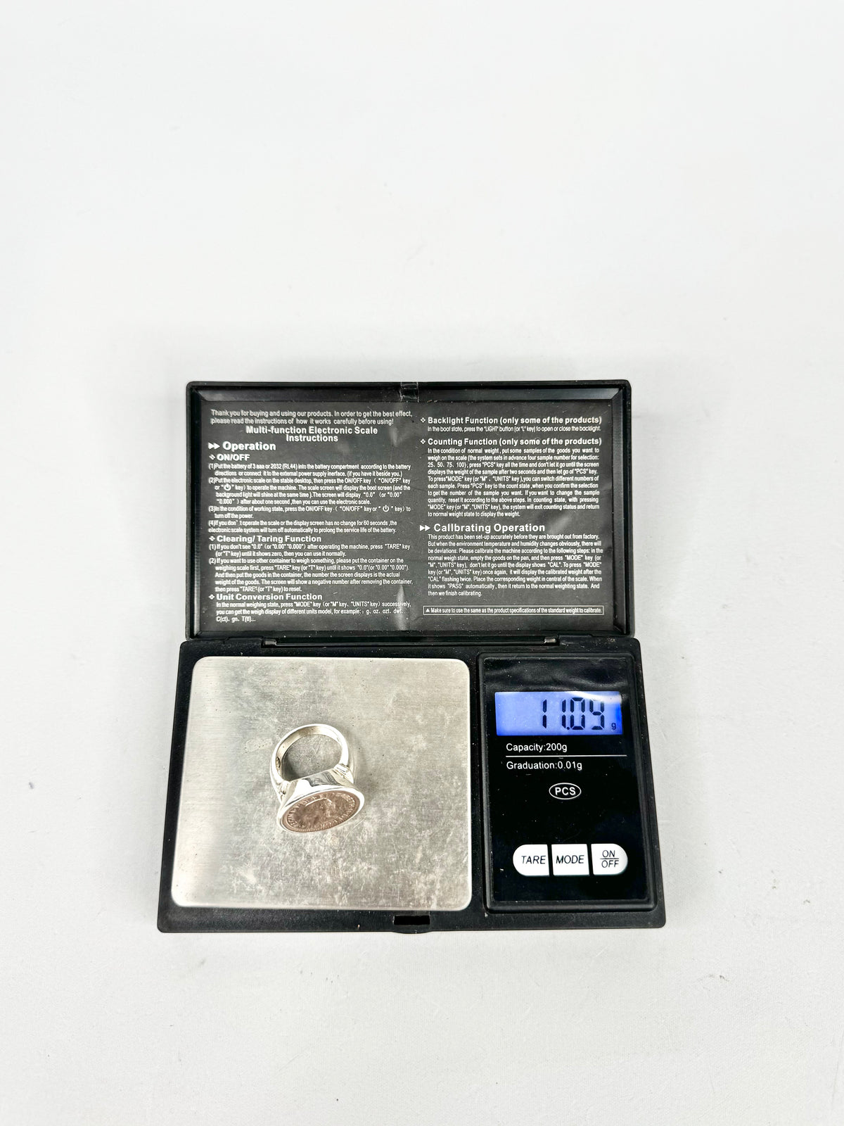 Silver Sixpence Ring