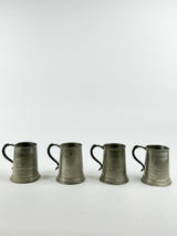 Vintage Hardy Brothers Set of 4 Pewter Mugs