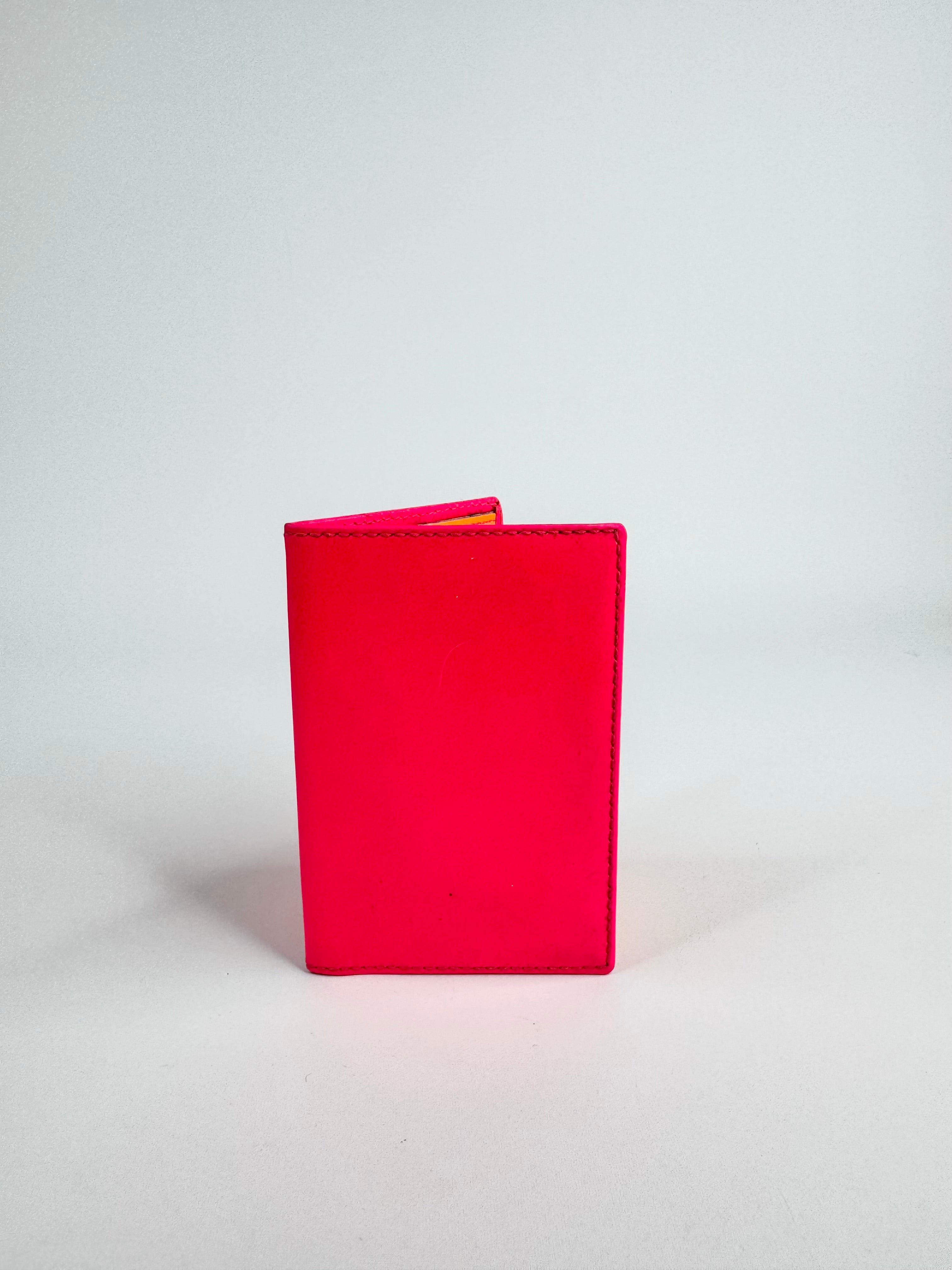 Comme des Garçons Super Fluo Neon Pink Folded Wallet