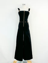 Alice McCall Black Flared 'Quincy' Overalls - AU6