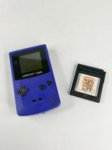 Nintendo Gameboy Color Grape Handheld Console & Game