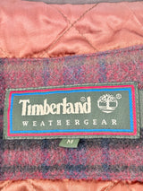 Vintage Timberland Check-Pattern Wool & Mohair Coat - M