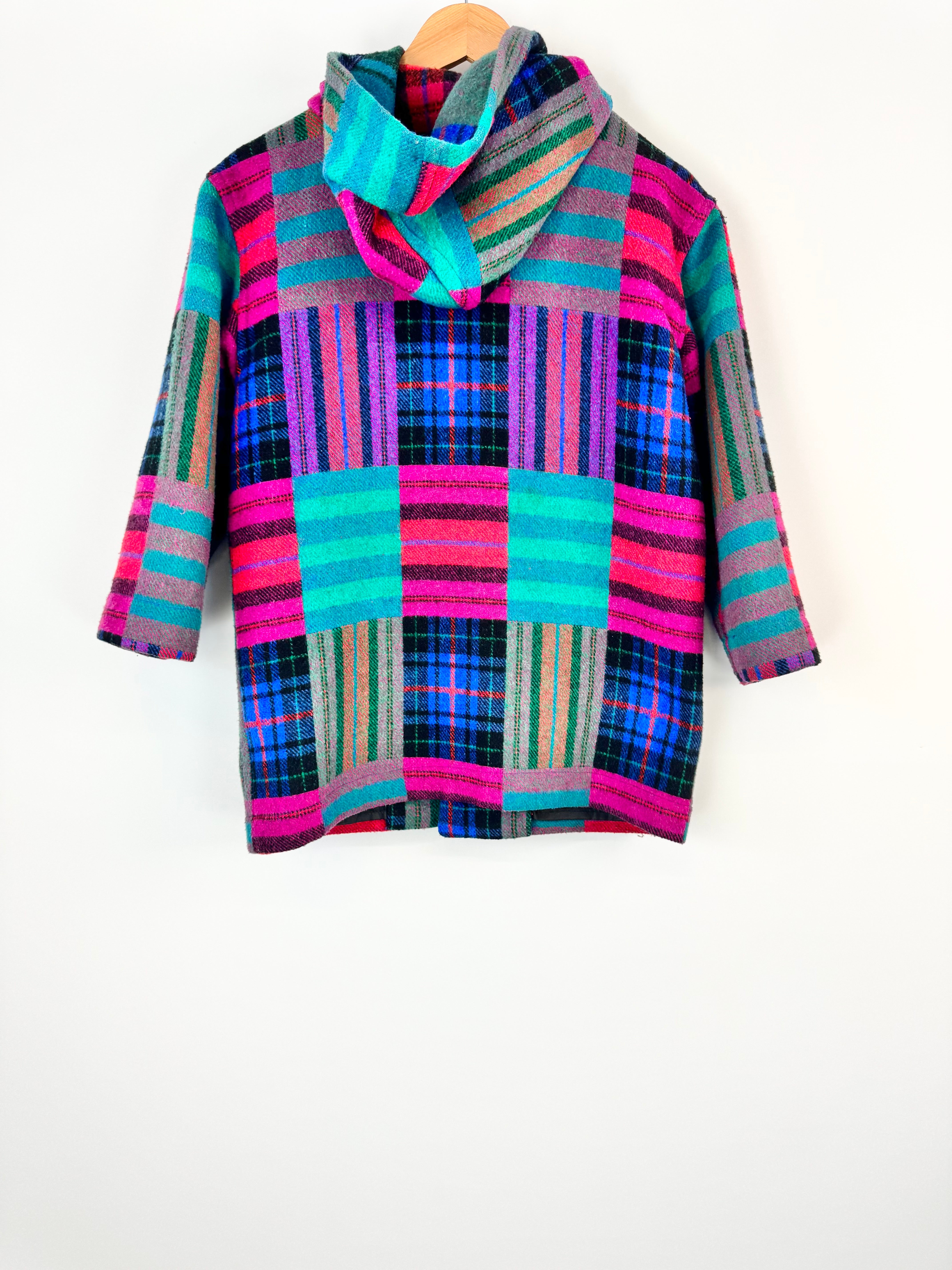 Vintage Joey Jeans Purple Red & Teal Coat - AU10