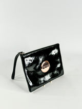 Mimco Black Patent Leather Wristlet