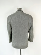 Dominican Republic Silk Houndstooth Blazer - L