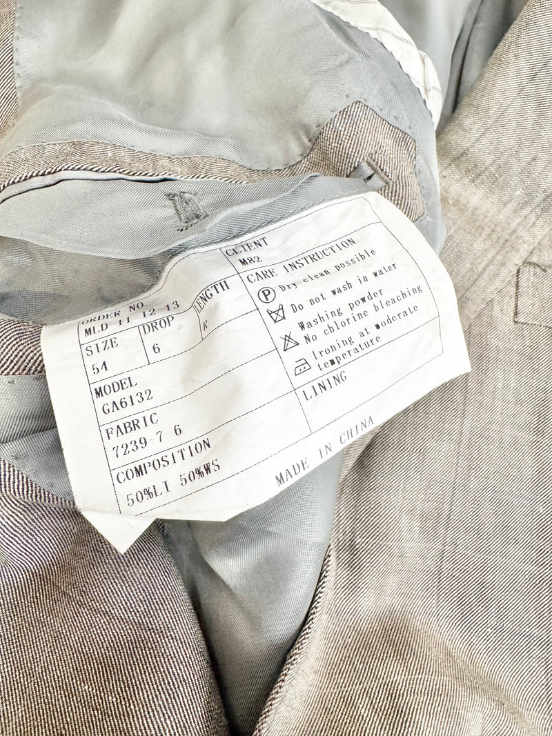 Lanificio F. LLi Cerruti Taupe Cashmere Blend Suit Jacket - 54R
