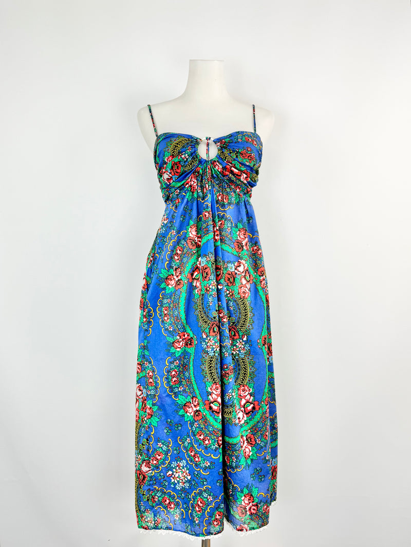 Zimmermann Electric Blue Floral Summer Dress - AU8