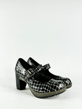 Dr Martens Black & Silver 'Marlena' Mary Janes - EU39