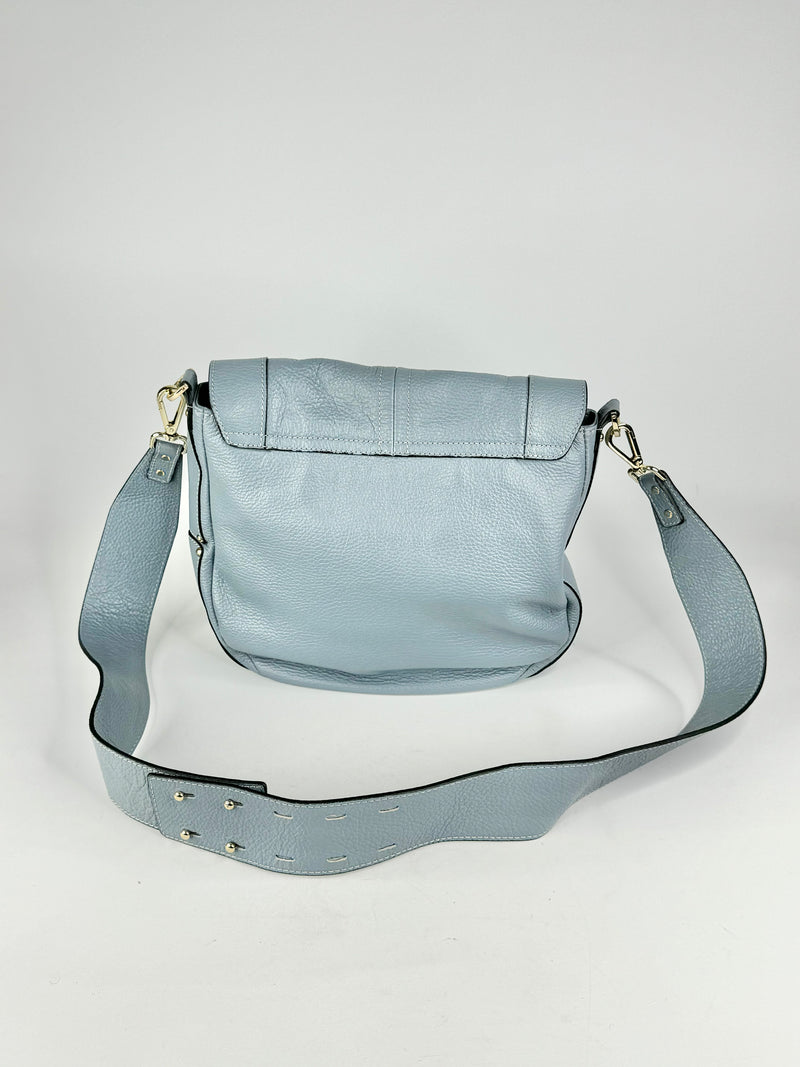 Caterina Lucchi Powder Blue Leather Cross Body Bag