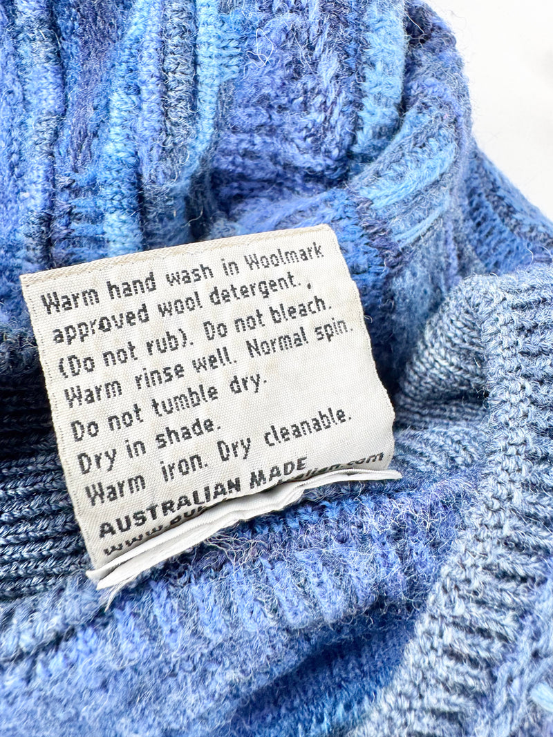 Vintage Purely Australian Clothing Co. Blue Merino Wool Sweater - S