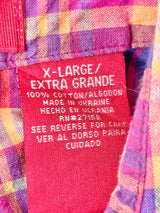 Gloria Vanderbilt Multicolour Checked Sleeveless Shirt - XL