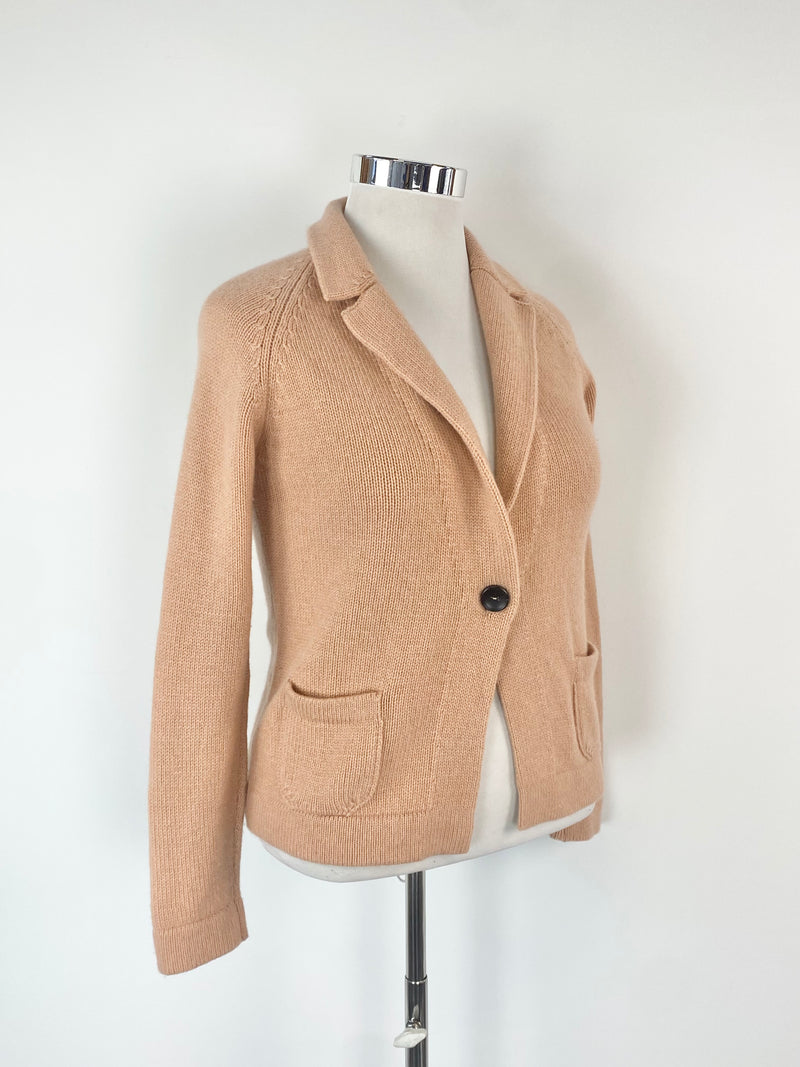 Le Tricot Perugia Orange Sorbet Cashmere Cardigan - AU10