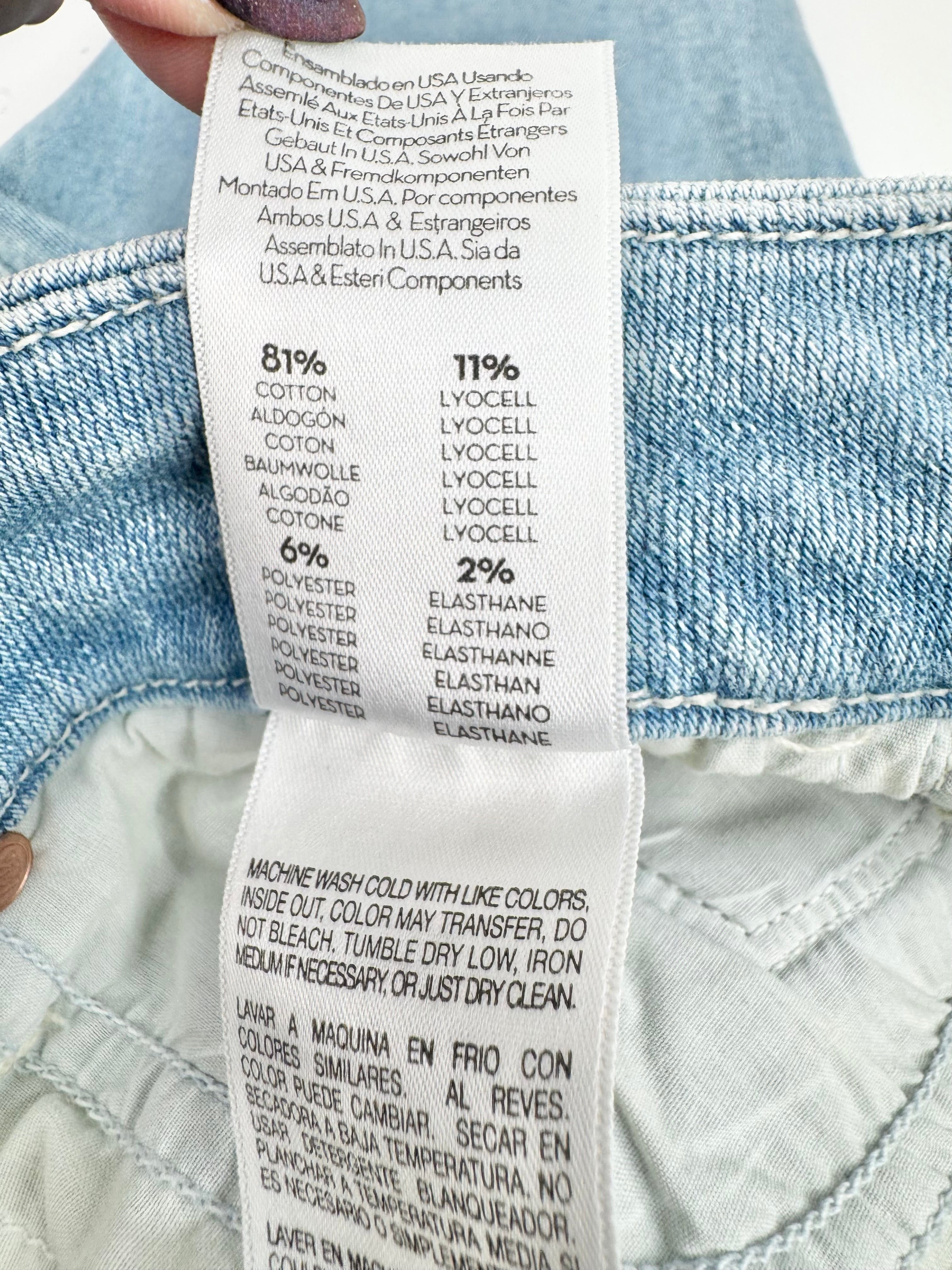 Mother Light Blue 'Looker Sunday Wash' High Waisted Jeans NWT - Size 32