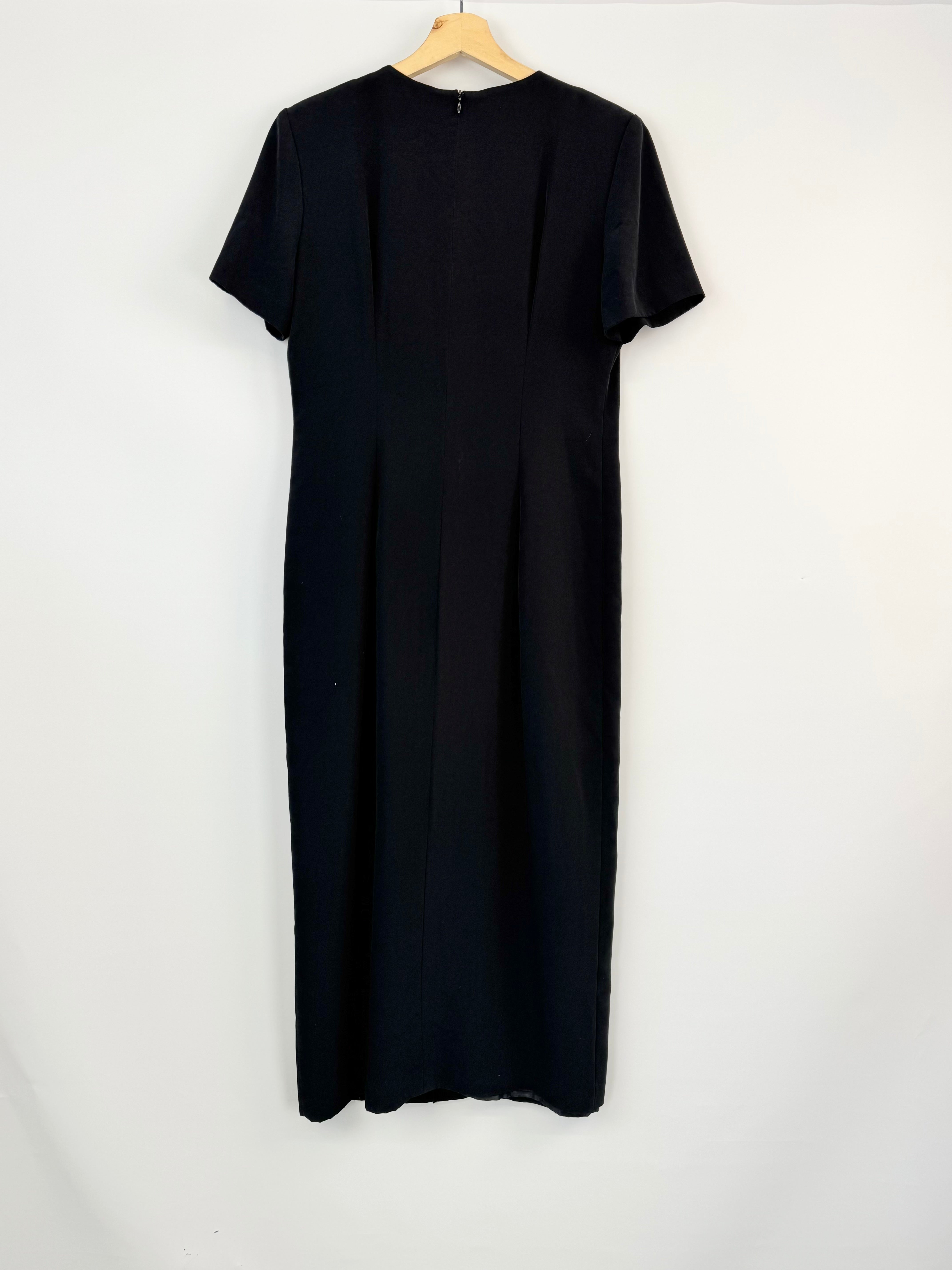 Geoff Riddell Black Short Sleeve Dress - AU14