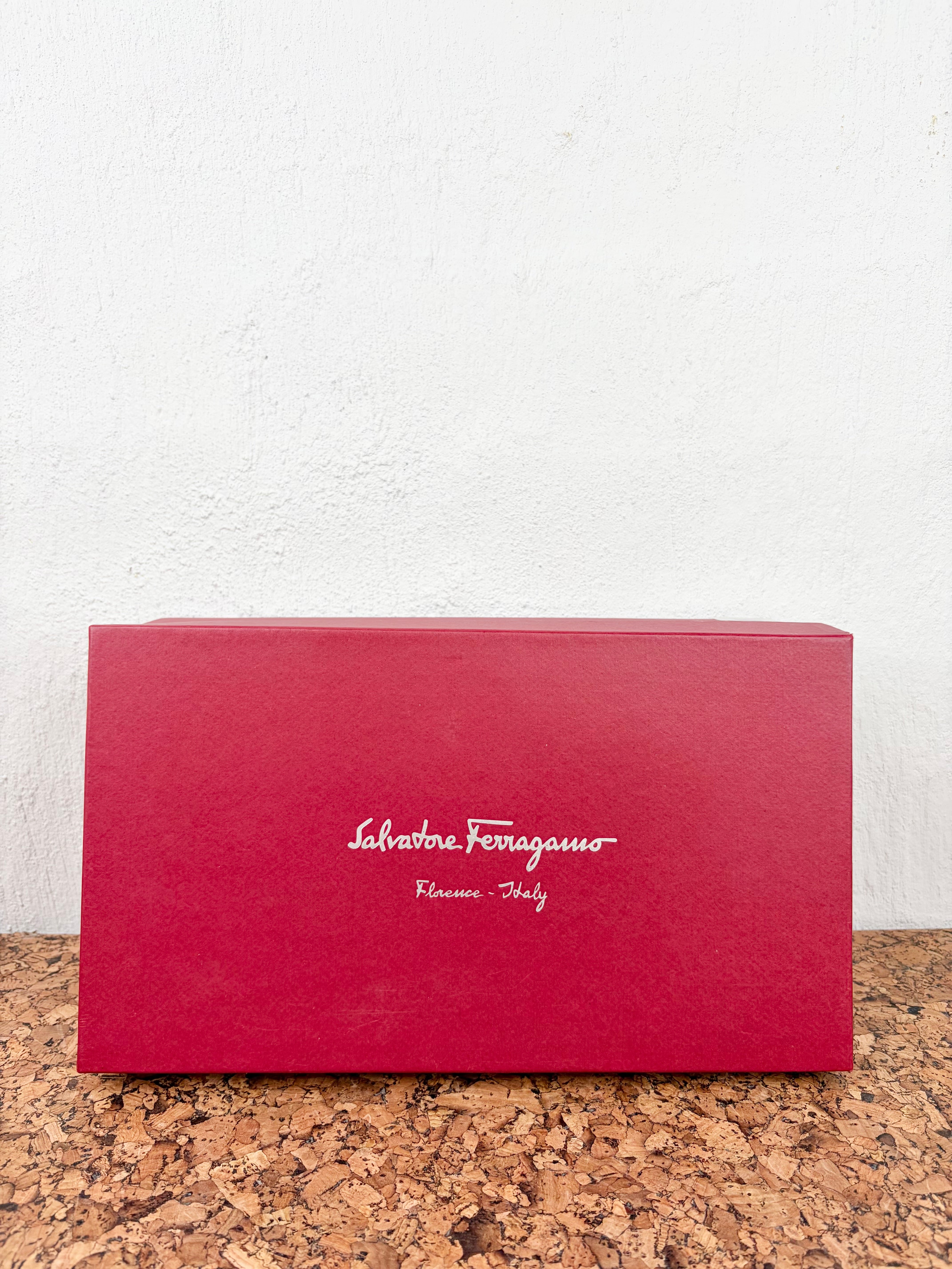 Salvatore Ferragamo 'Blues' Tobacco Heeled Sandal - EU40.5