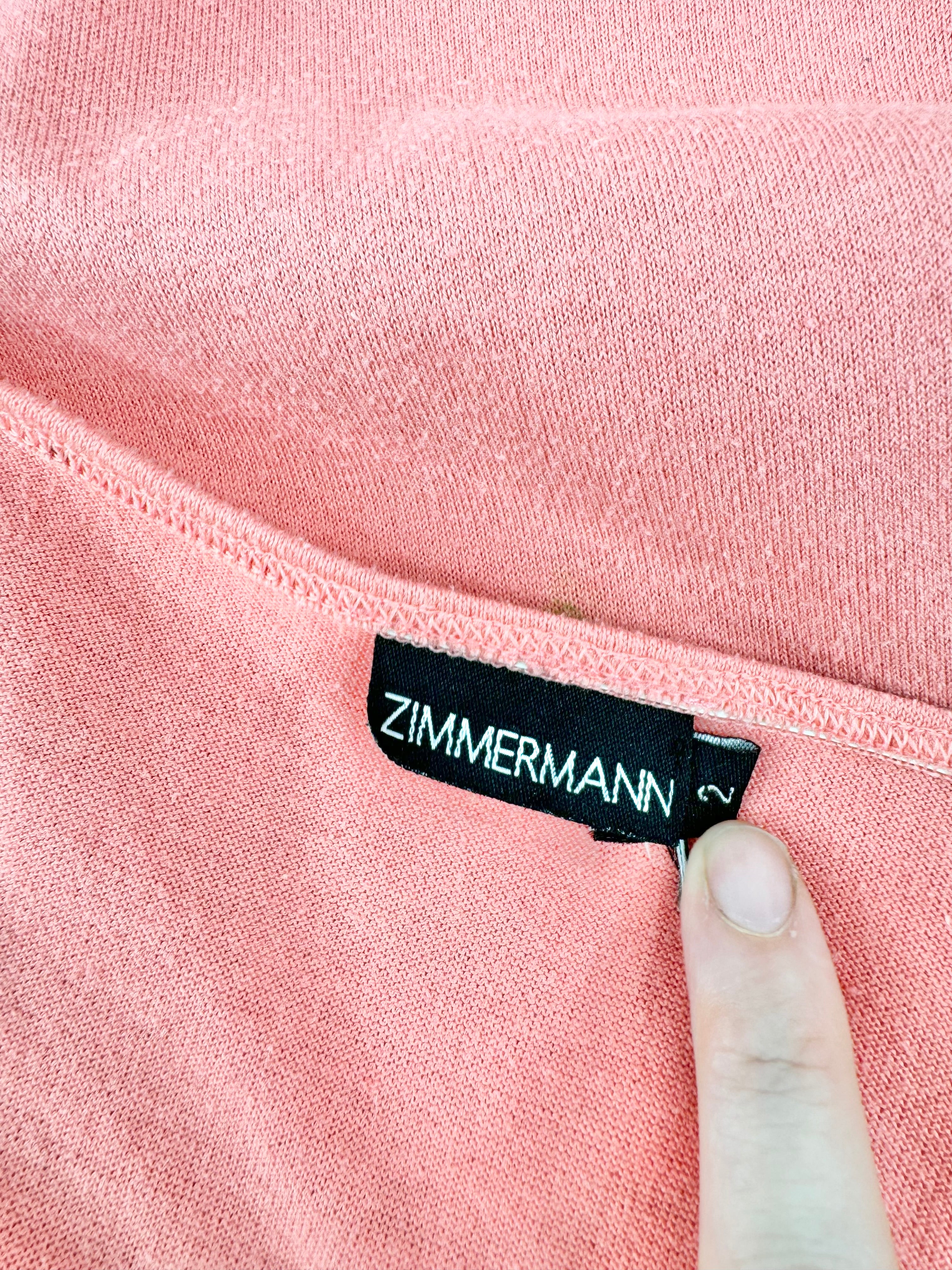 Vintage Zimmermann Salmon Pink Summer Dress - AU8/10