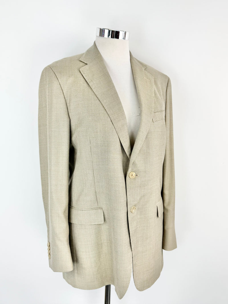Emenegildo Zegna Woven Wool Blend Blazer - 54R