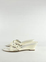 Christian Dior White Strap Mules - EU40