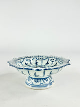Antique Chinese Blue & White Porcelain Tazza