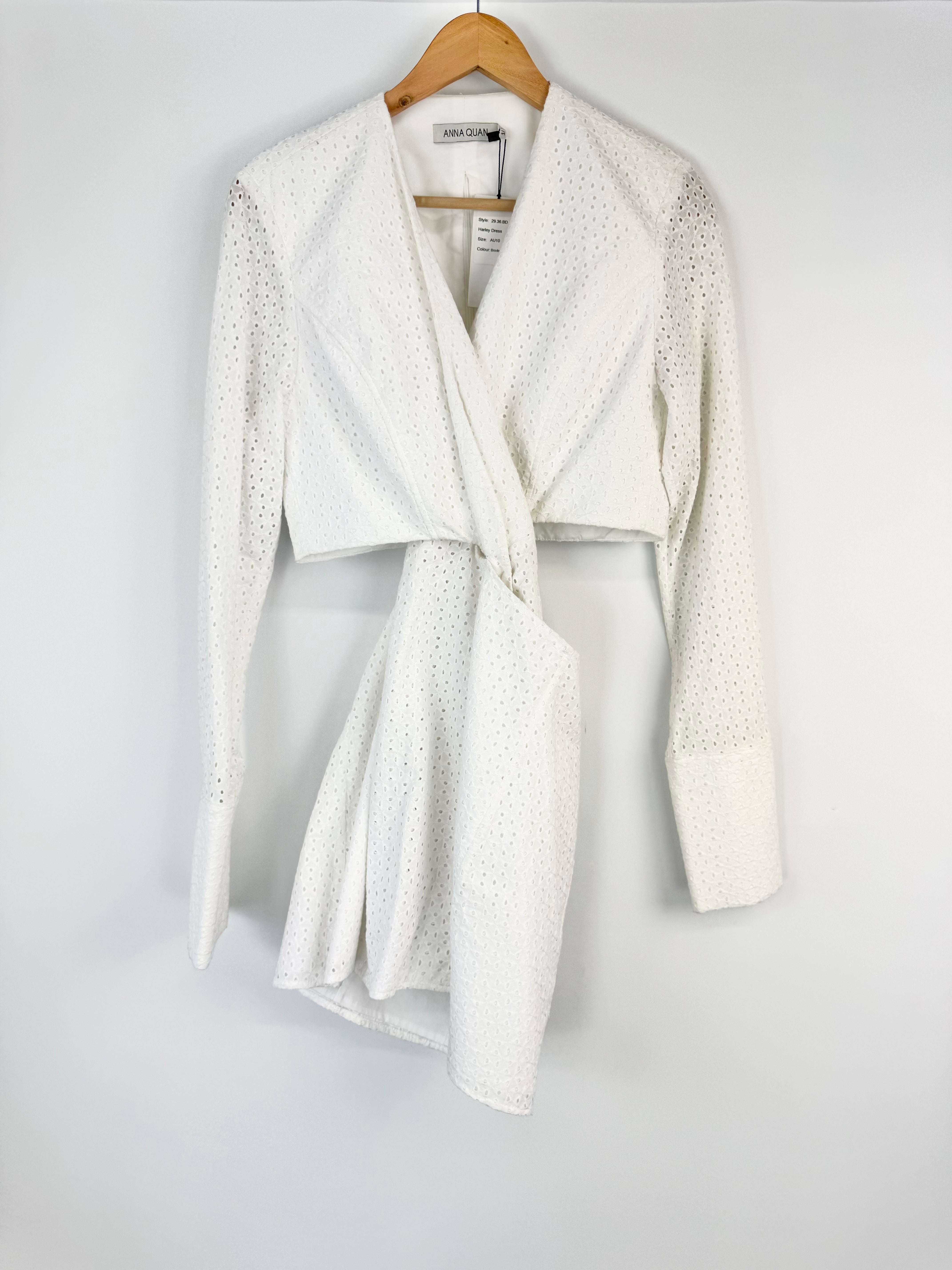Anna Quan White Broderie Anglaise 'Harley' Dress NWT - AU10