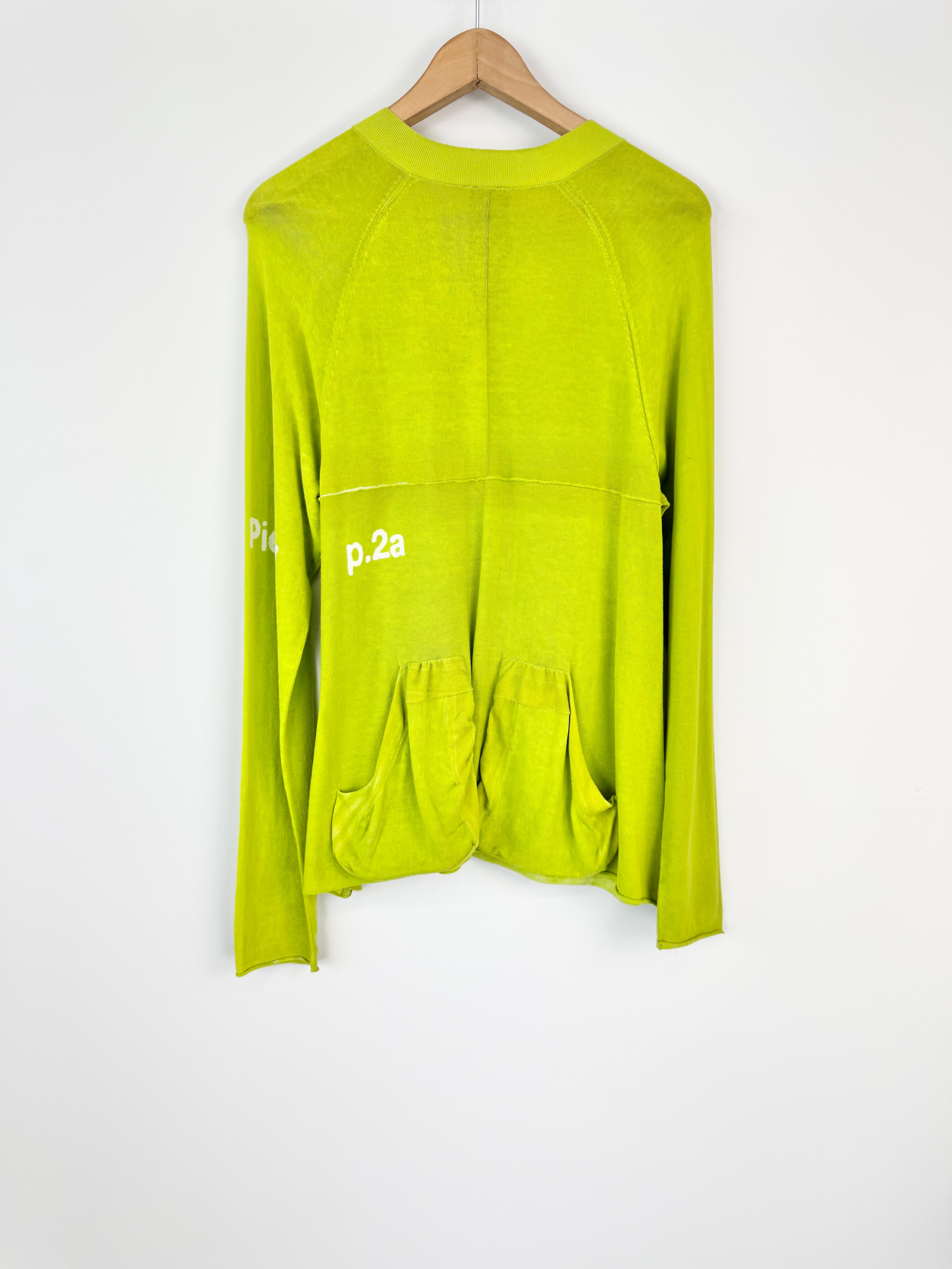 RUNDHOLZ Centro Delante Lime Green Cardigan - AU10/12