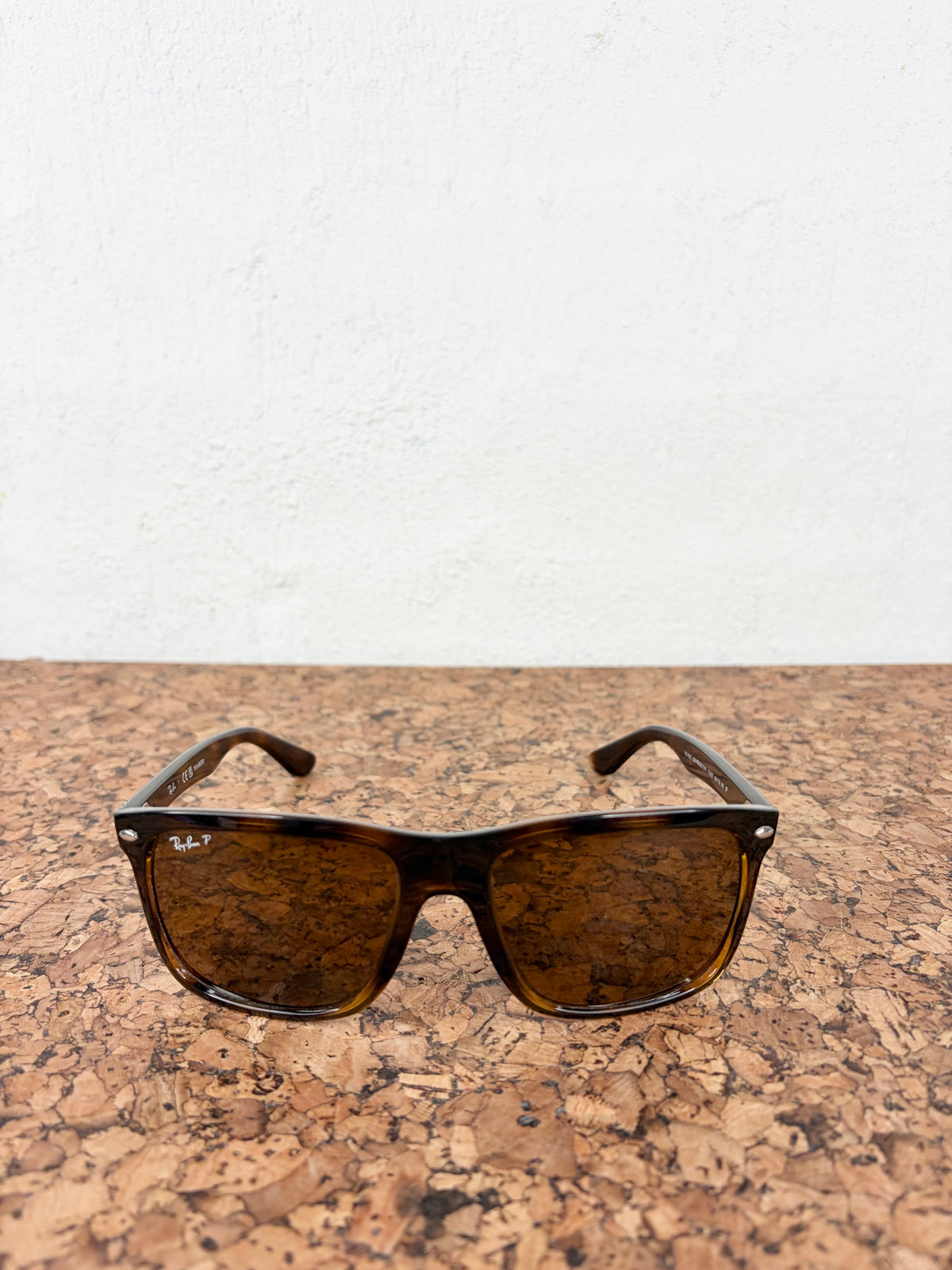 Ray-Ban Boyfriend Two 710/57 Polished Havana Sunglasses
