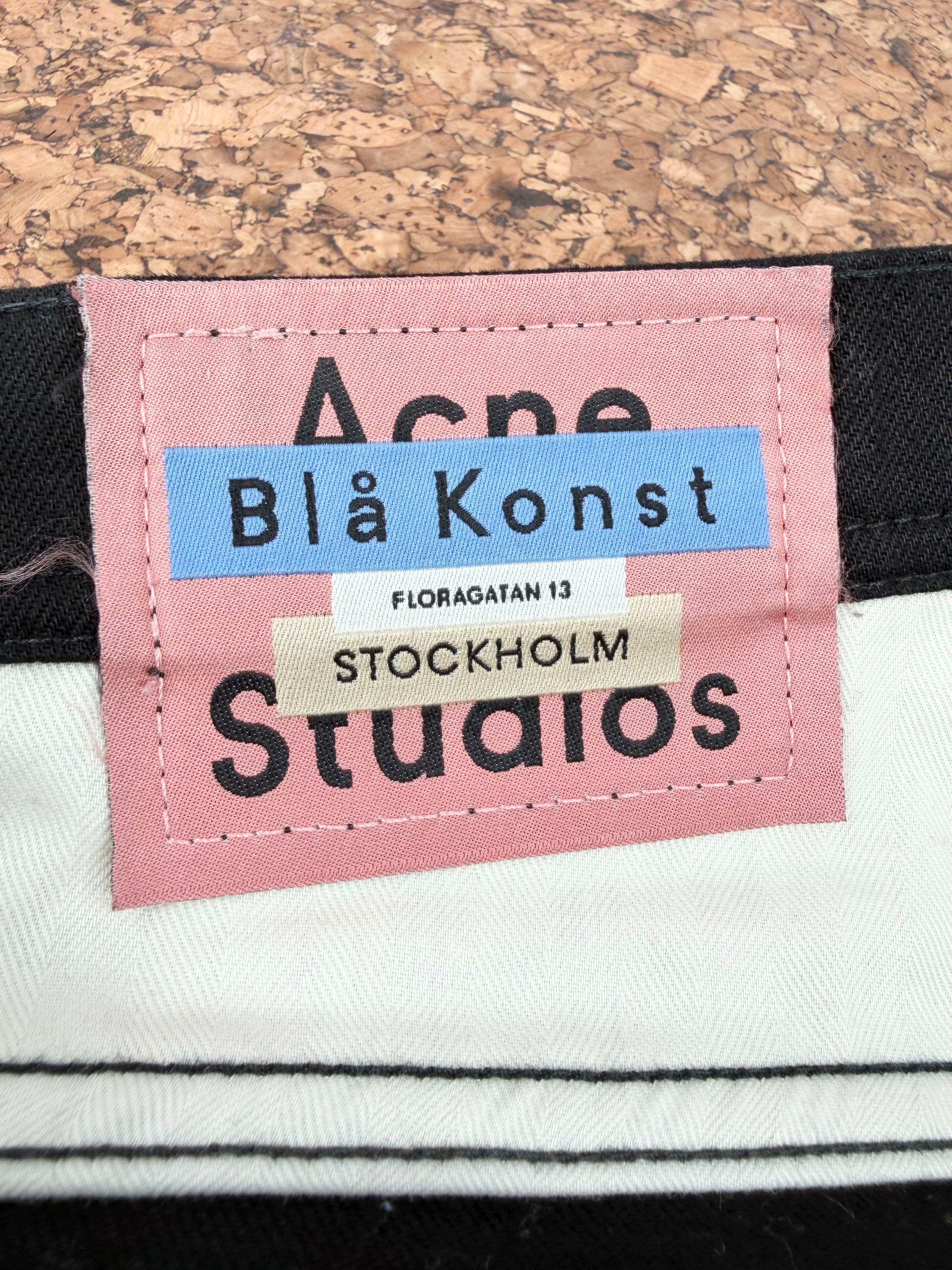 Acne Studios Blå Konst Black 'River Stay' Jeans - 33 34
