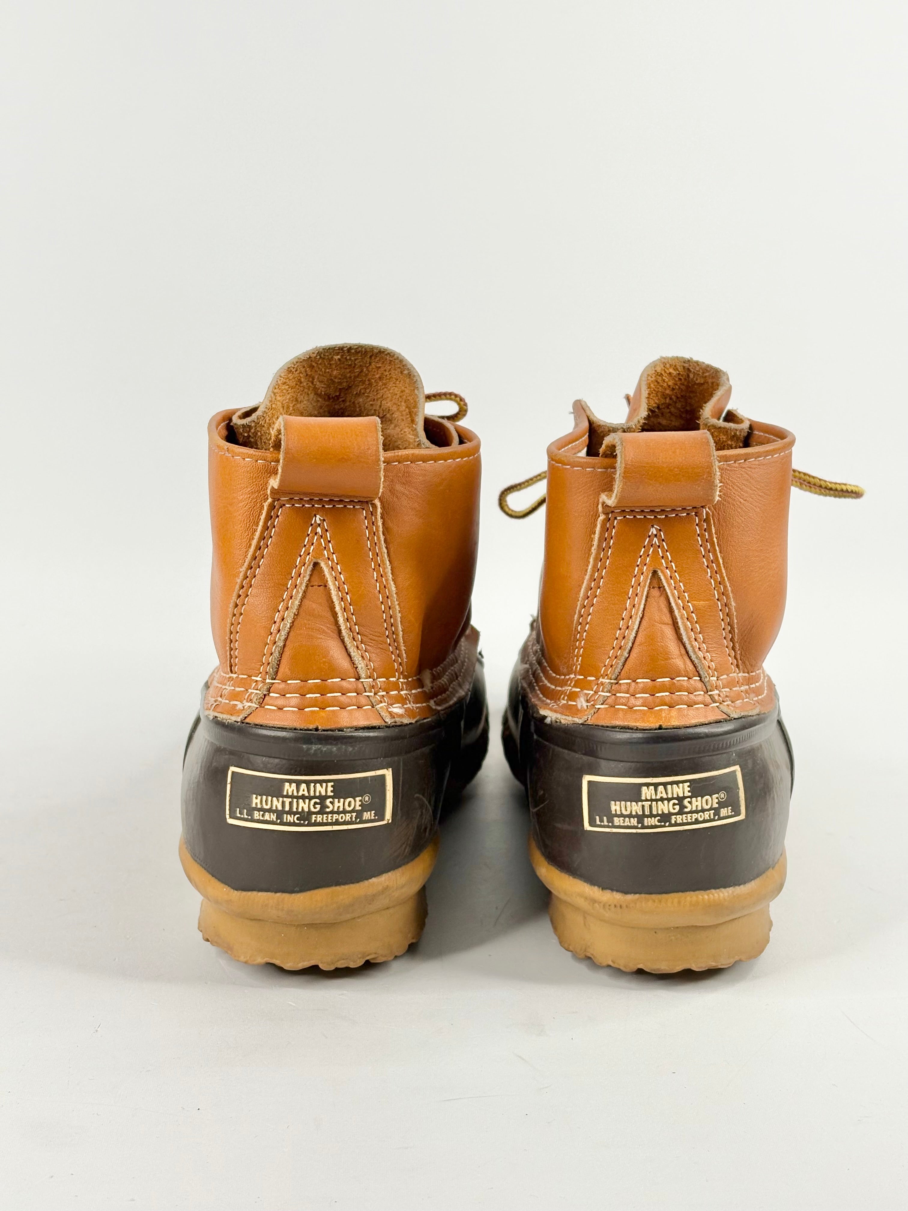 LL Bean Tan Suede & Rubber Contrast 'Maine' Boots - EU38