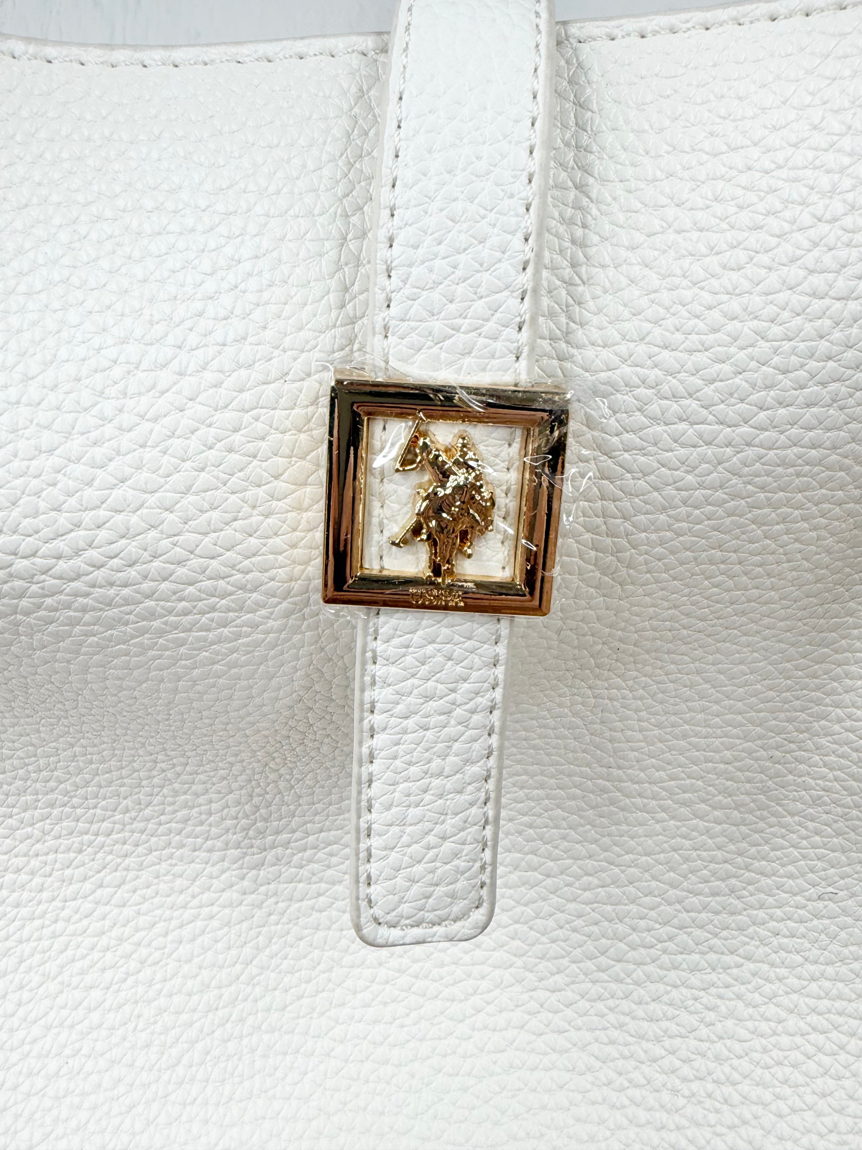 U.S. Polo Assn. White Shoulder Bag NWT