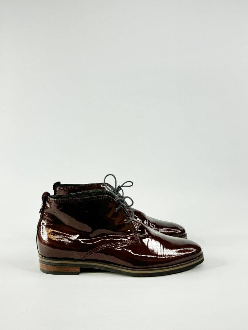 Bosari Burgundy Patent Lace UPS