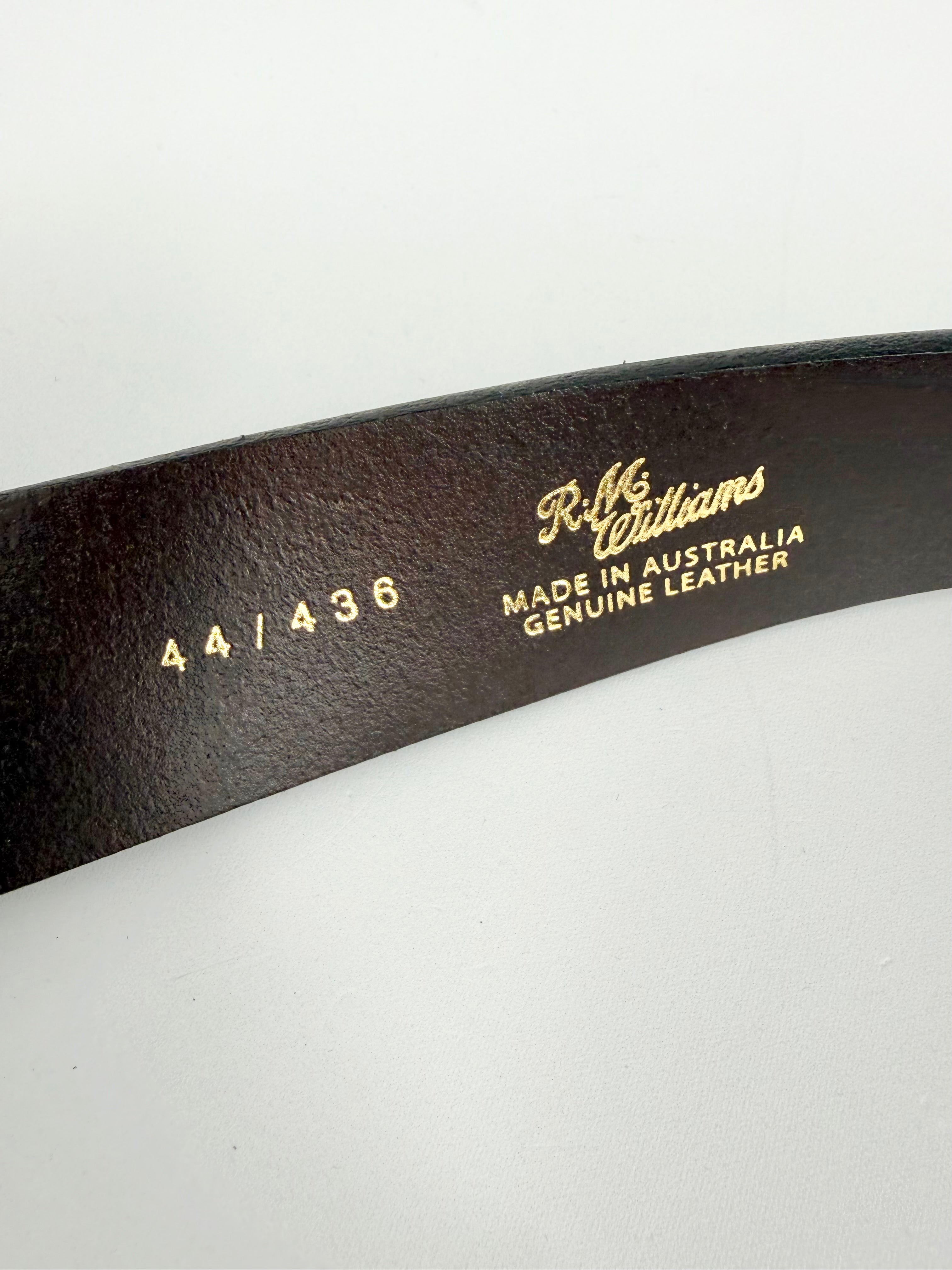 R.M. Williams Walnut Leather Belt - W44