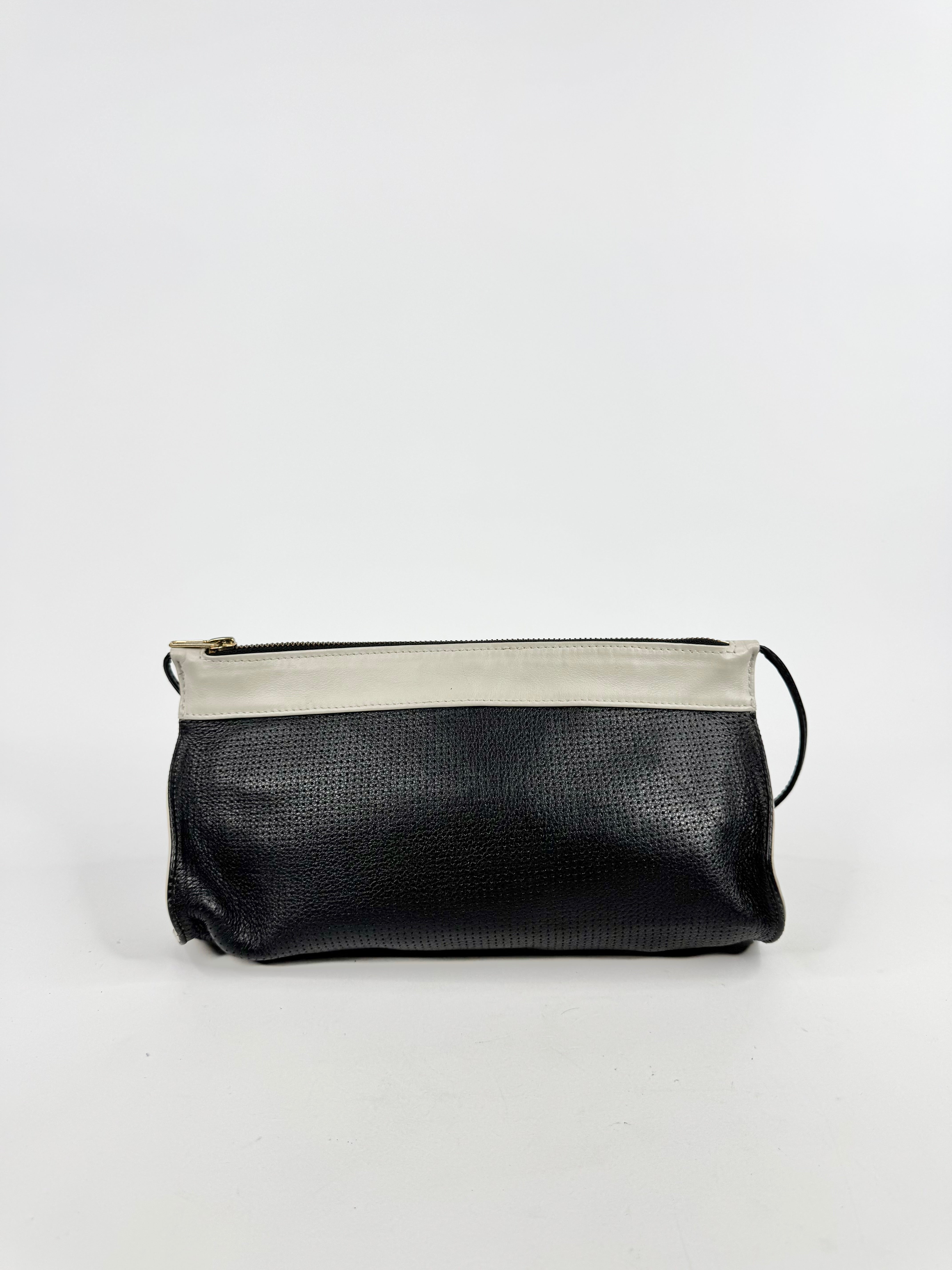 A-Esque Black & Cream Mini Cross Body Bag
