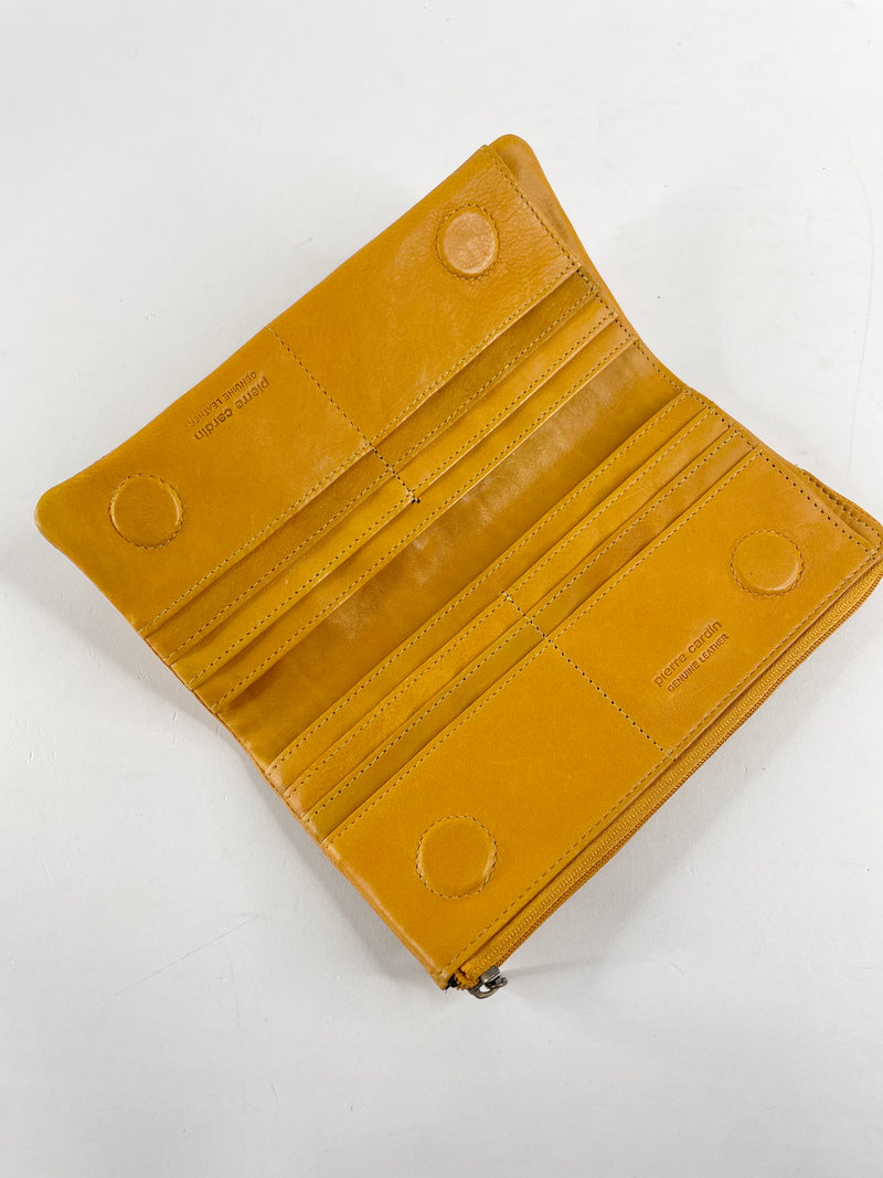 Pierre Cardin Mustard Yellow Leather Wallet