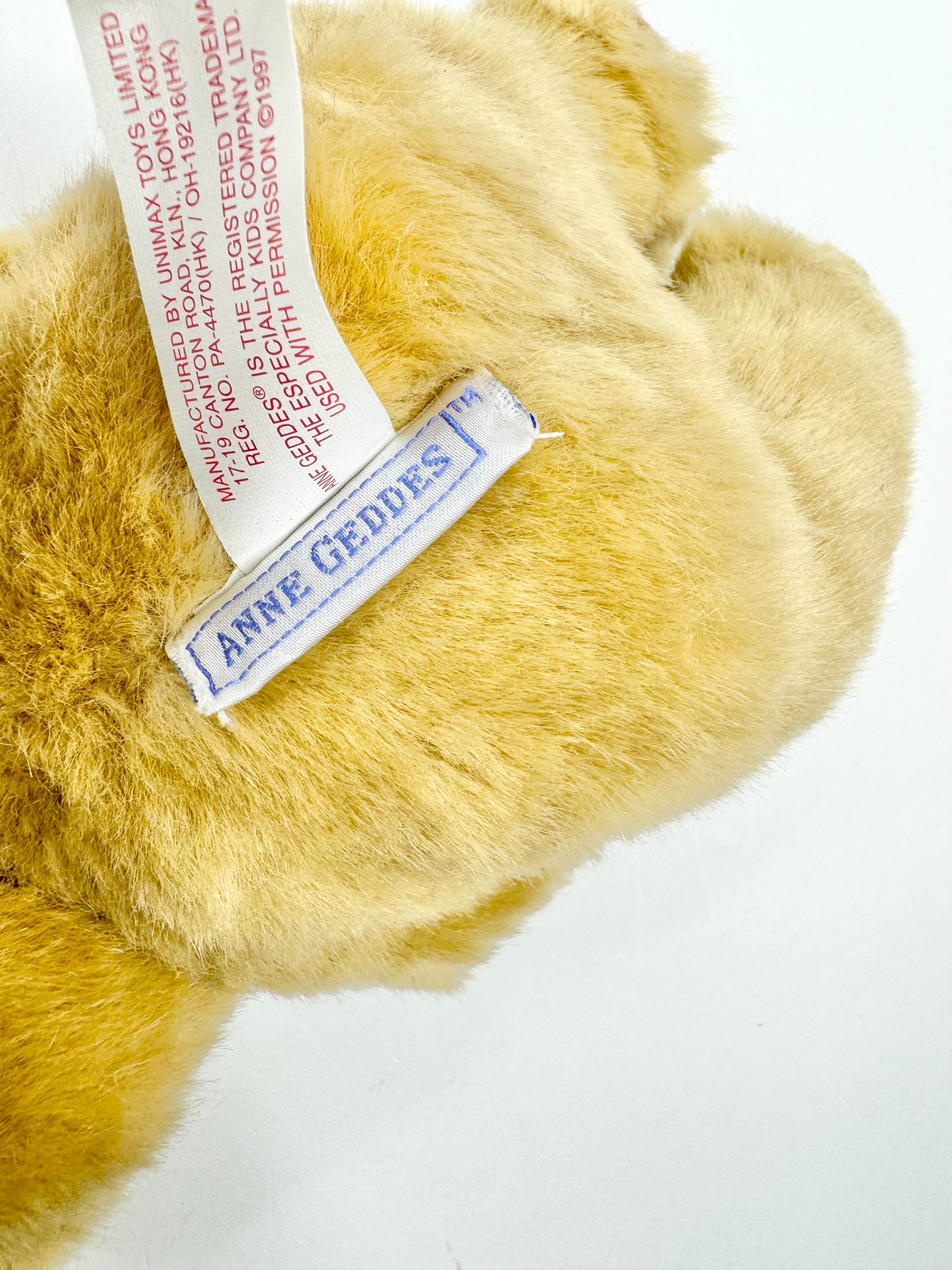 Anne Geddes Plush Baby in Bear Outfit