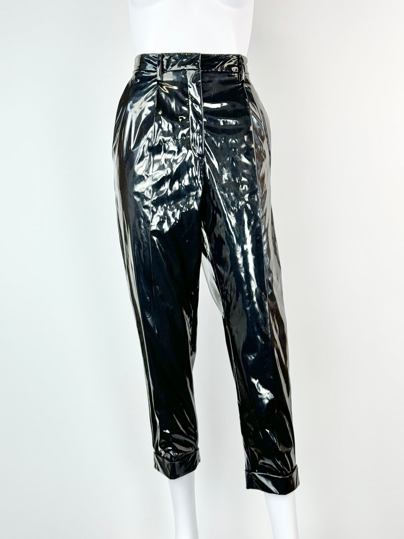 No.21 Black Patent Skinny Pant - AU10