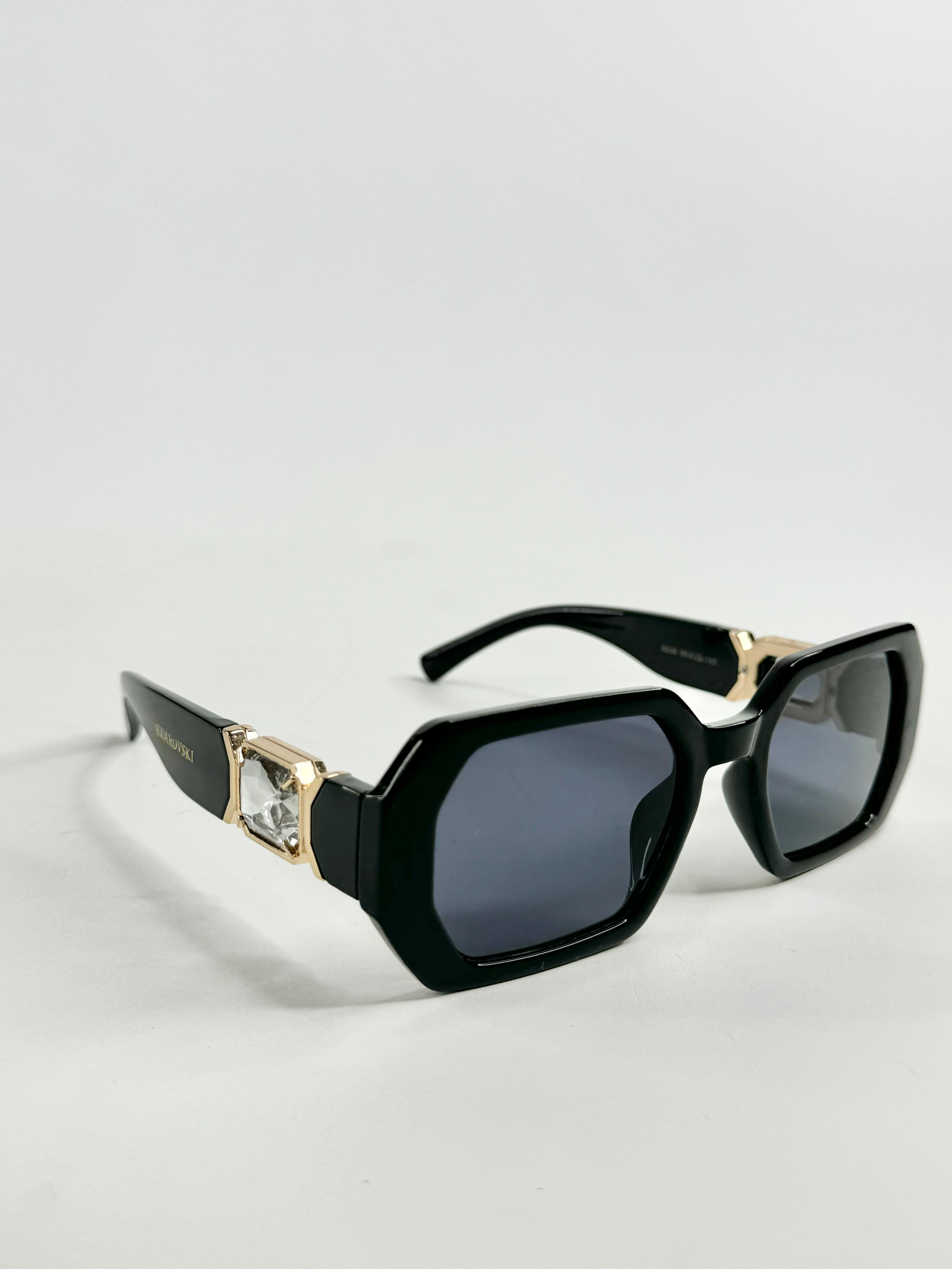Swarovski Black Square Sunglasses