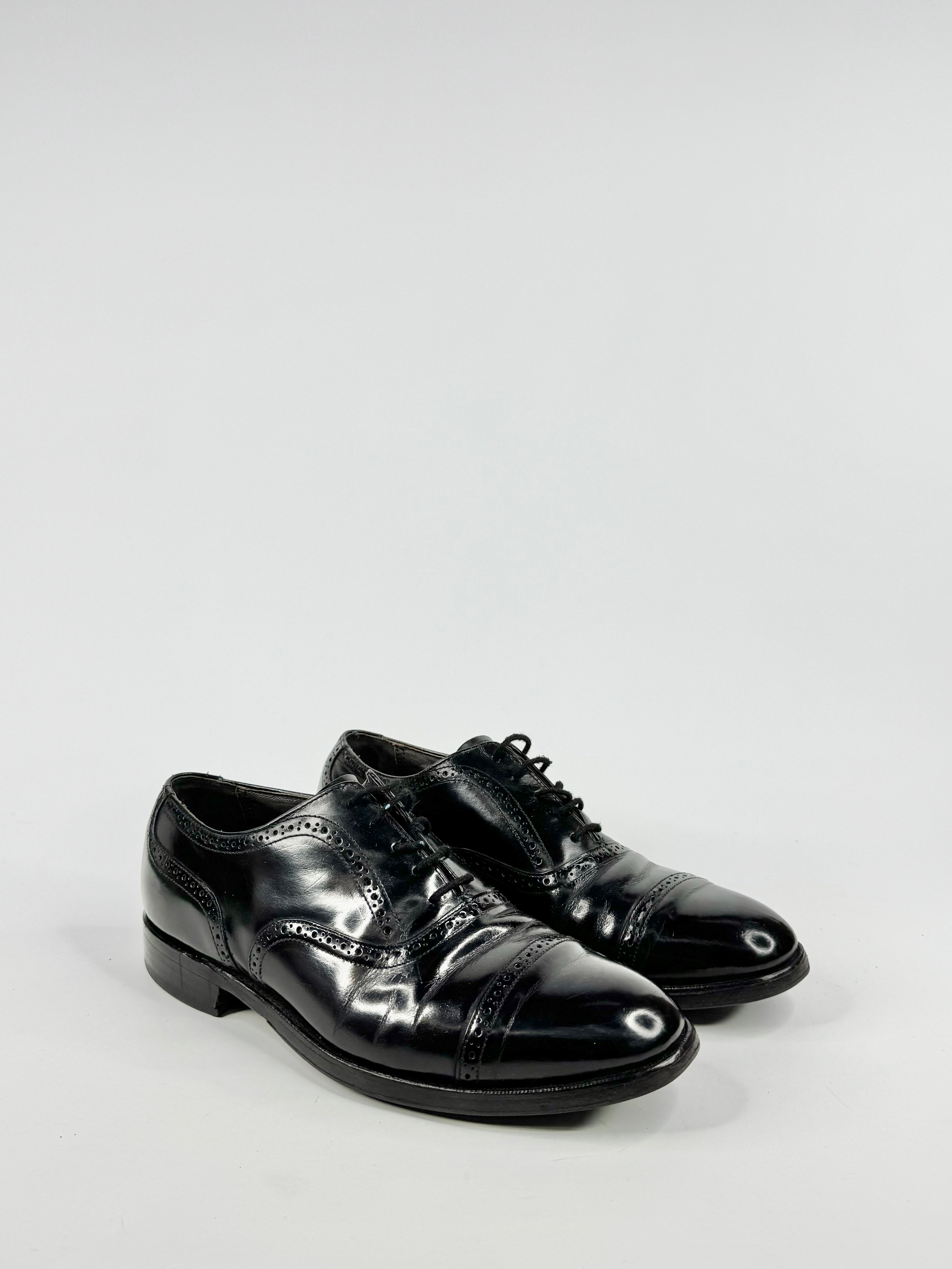 Bostonian Black Leather Brogues - 9.5