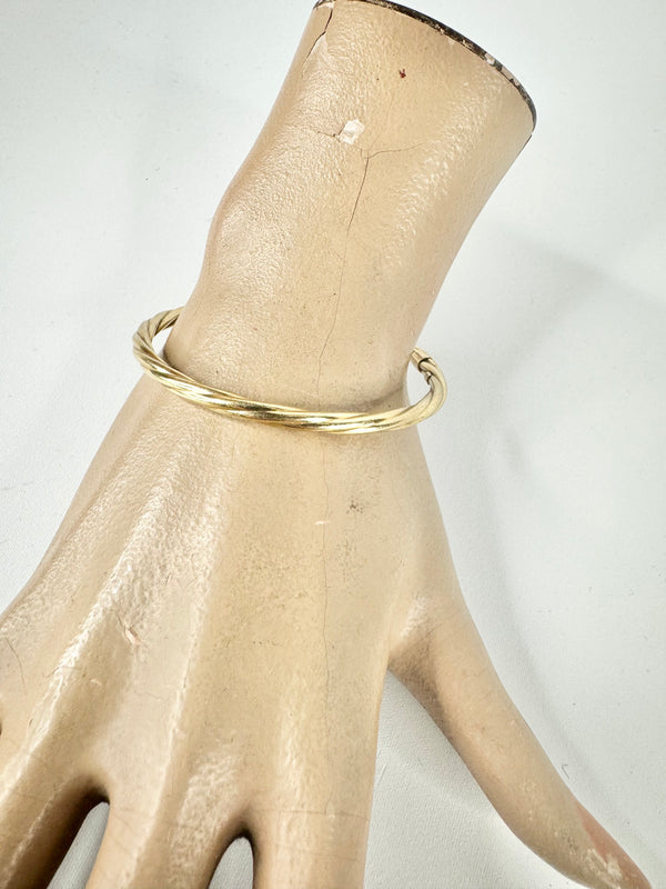 Rolled Gold Twist Bangle