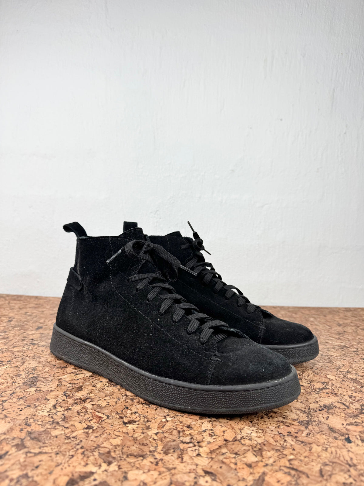 Conflict for Interest Black Suede High Top Lace Ups - EU42