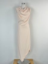 Willow Peach Cowl-Neck Sleeveless Midi Dress - AU8