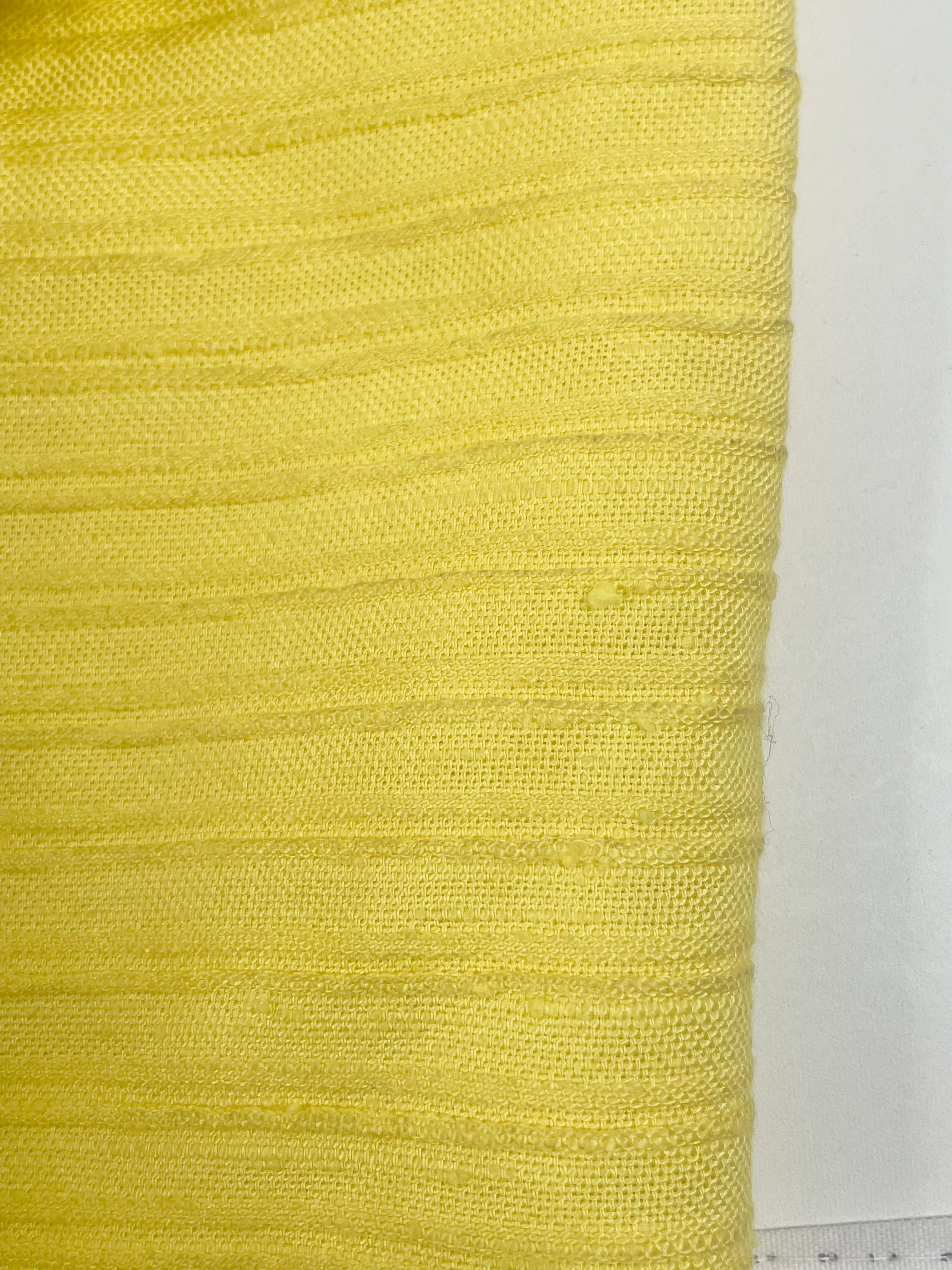 Vintage Merco Davron Canary Yellow Ribbed Coat & Dress Set - AU8